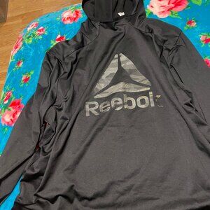 Reebok black men large hoodie NWT